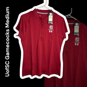 UNDER ARMOUR CAROLINA GAMECOCKS TOP MSPR $80 - New w/tags - WOMENS MEDIUM
